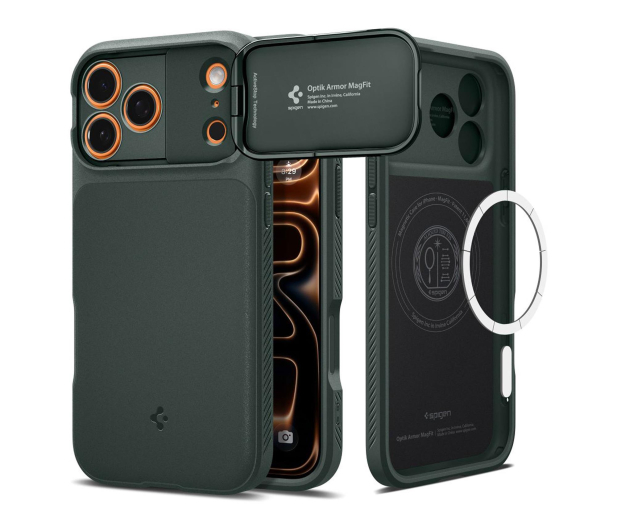 Spigen Optik Armor Mag Magsafe do Iphone 17 Pro Max Abyss Green - 1359855 - zdjęcie